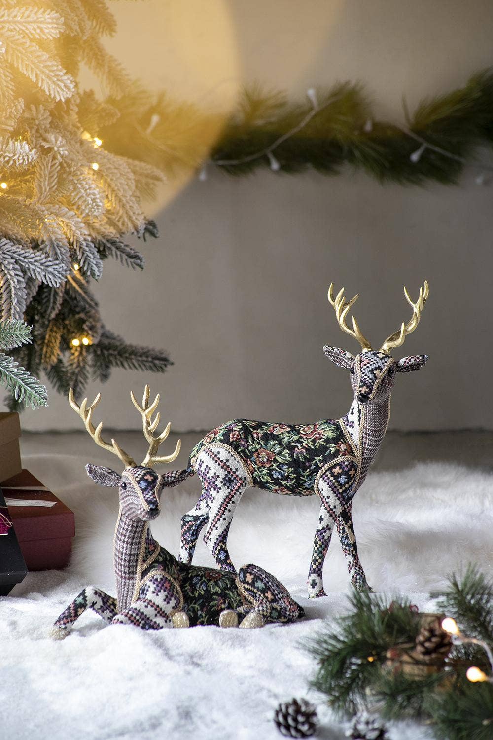 Majestic Velvet Deer Figurine