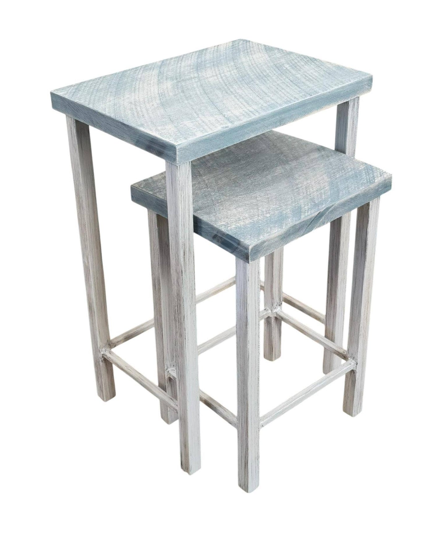 Coastal Slate Blue Nesting Table Set