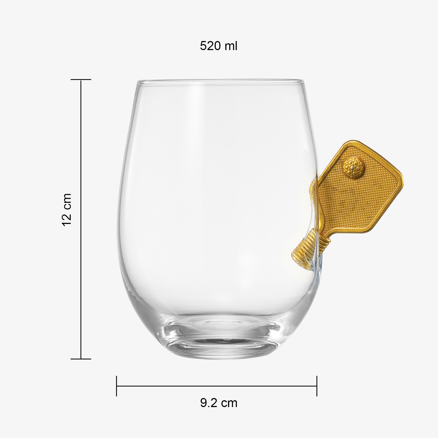 Pickleball Stemless Wine Glasses | Set of 2