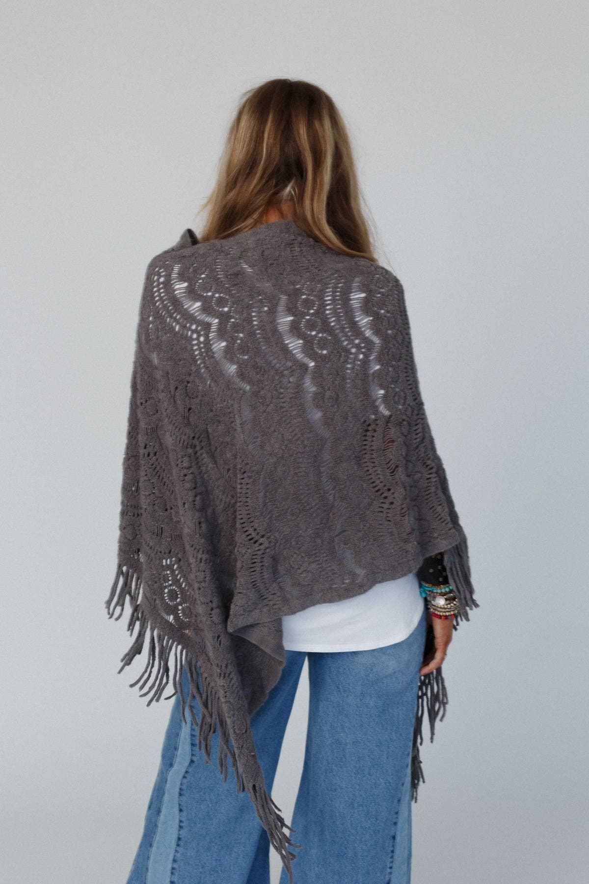 Sea Beyond Lace Poncho