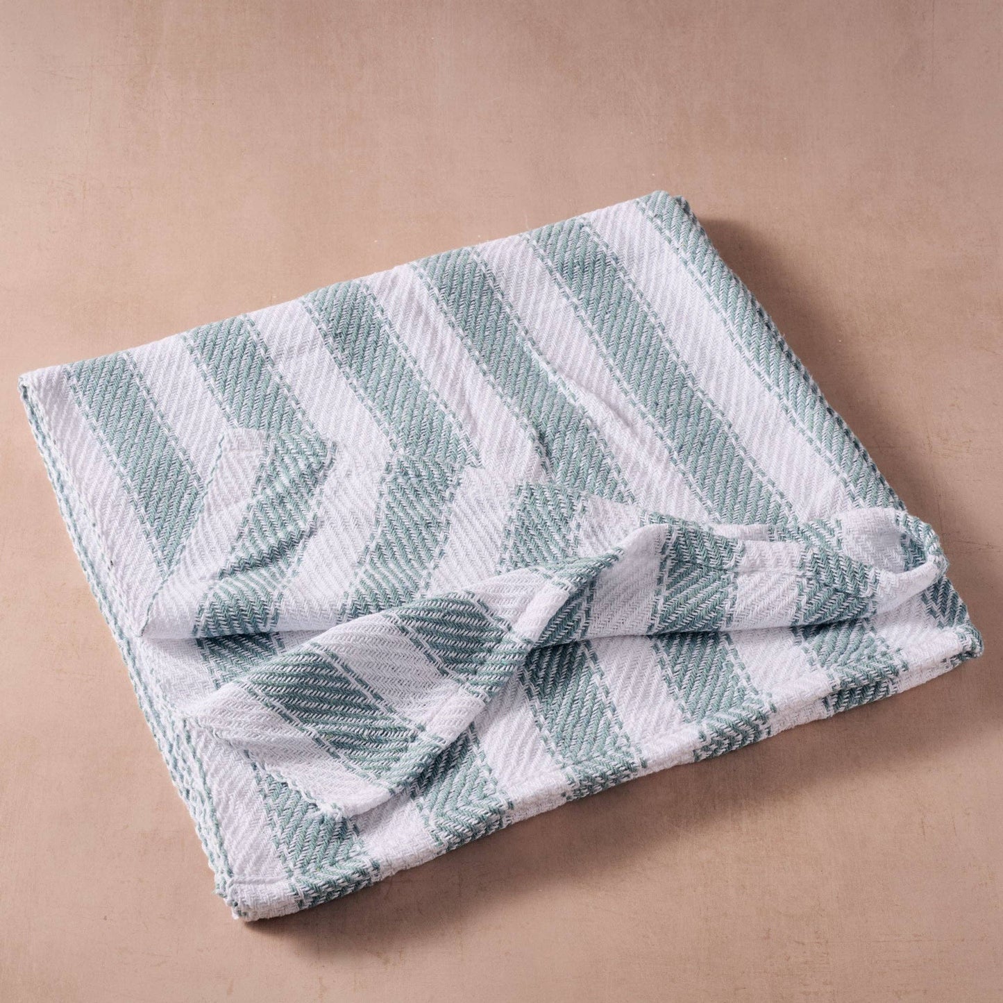 Upcycled Cotton Beach Blanket - Blue