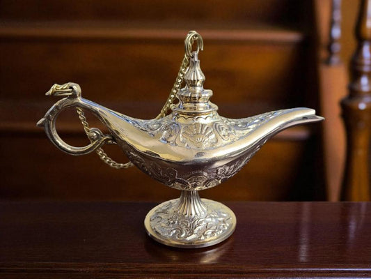 Solid Brass Vintage Classic Genie Lamp