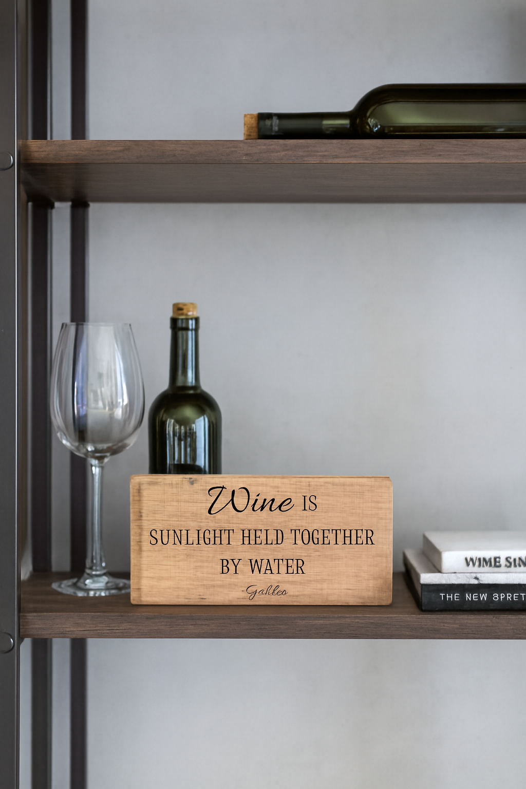 Wine and Whiskey Barrel Shelf-Art