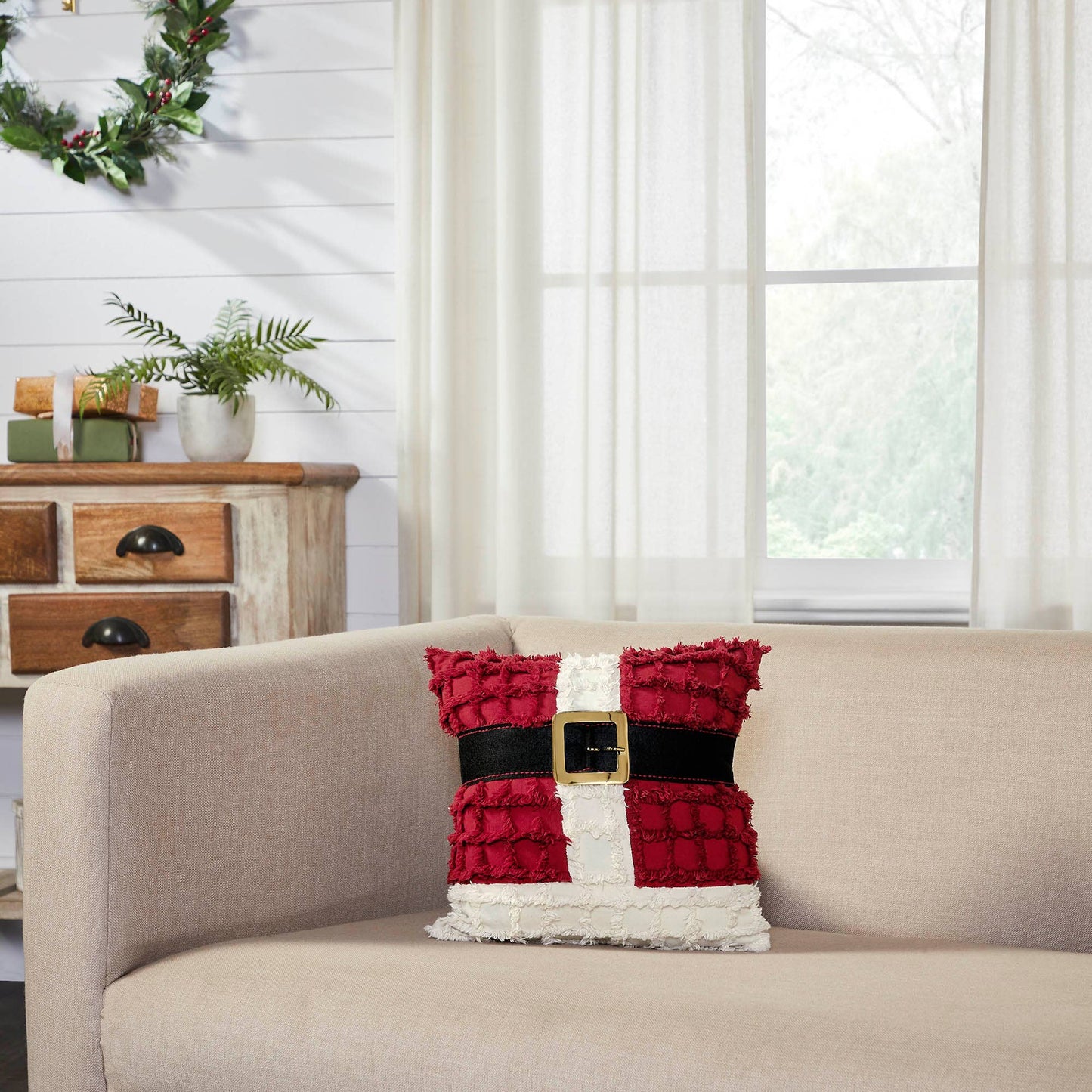 Kringle Christmas Santa Suit Throw Pillow