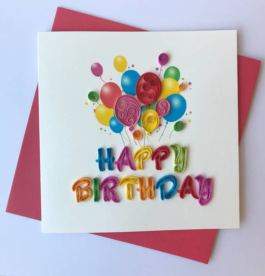 Happy Birthday Balloons Boquet