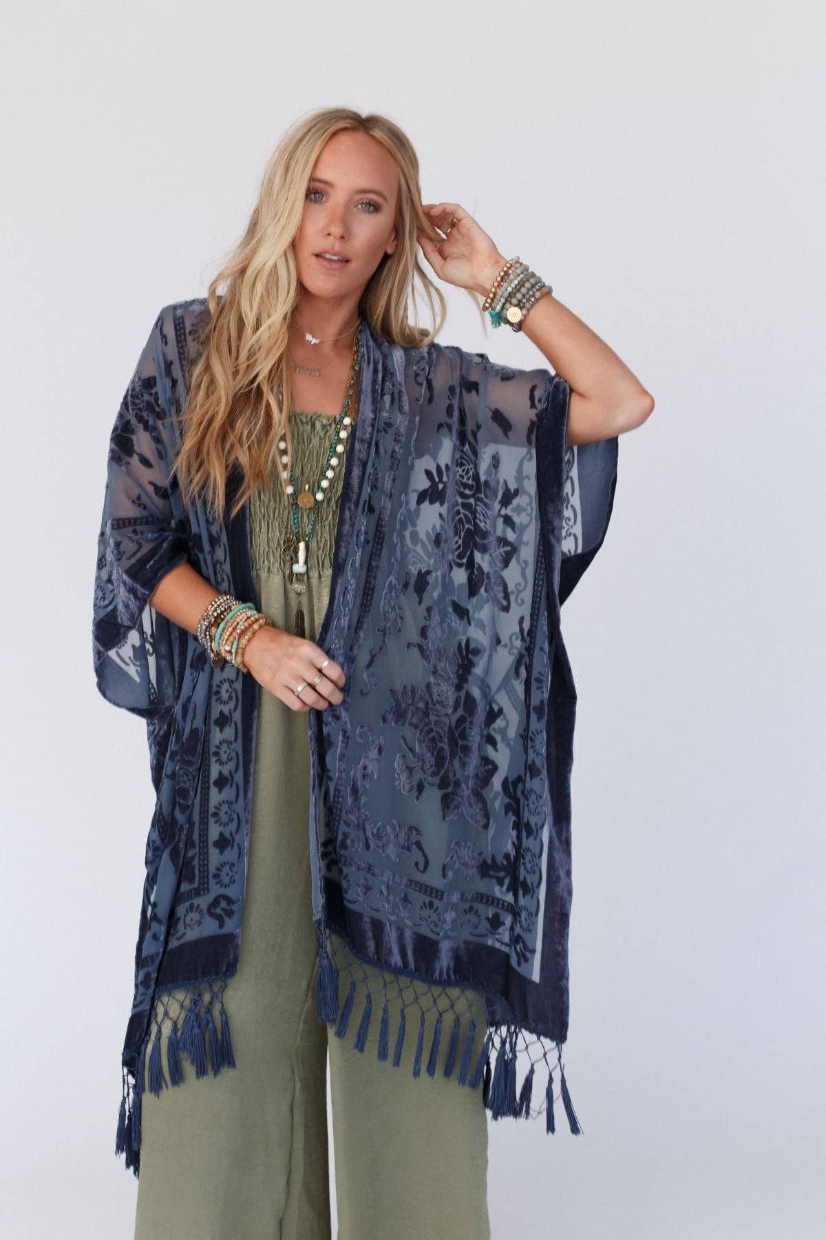 Crushin' On You Velvet Kimono