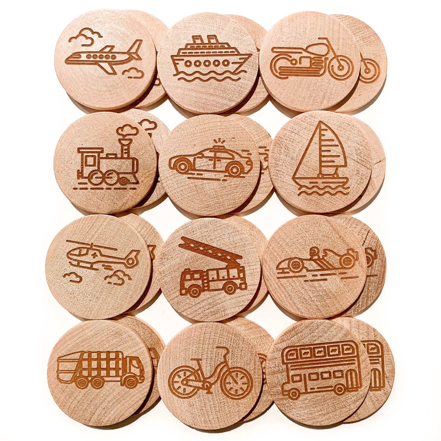Transportation Memory Matching Game