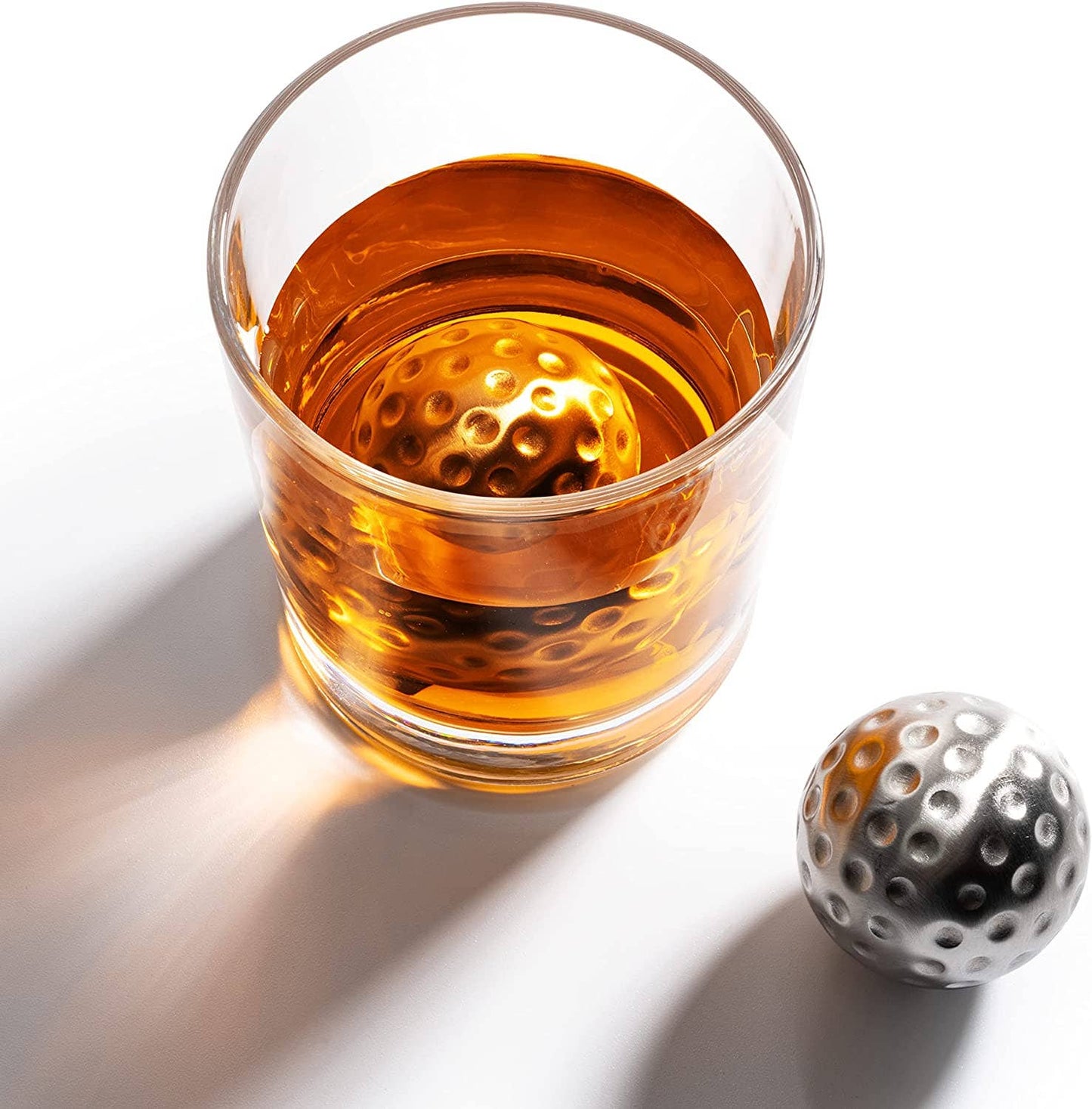 Golf Whiskey Glasses - Golf Ball Chillers Gift Set