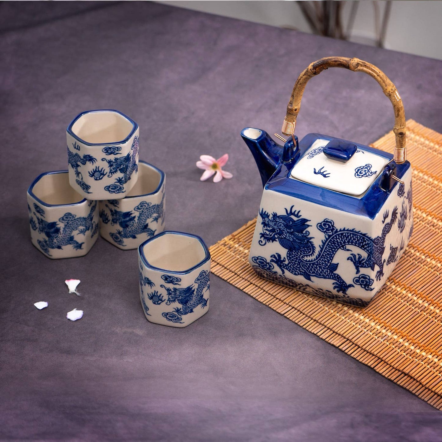 Oriental Dragon Tea Set