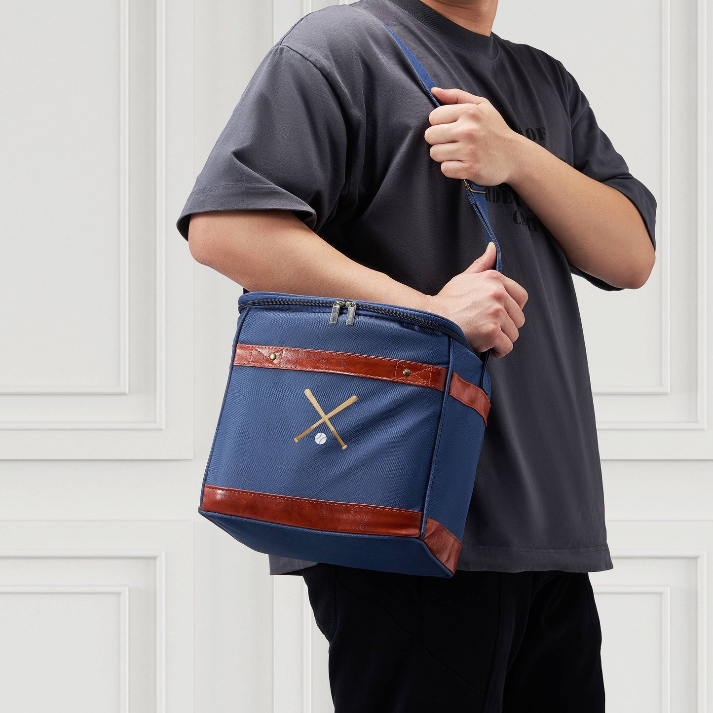 Baseball Soft-Sided Drinks Cooler Bag