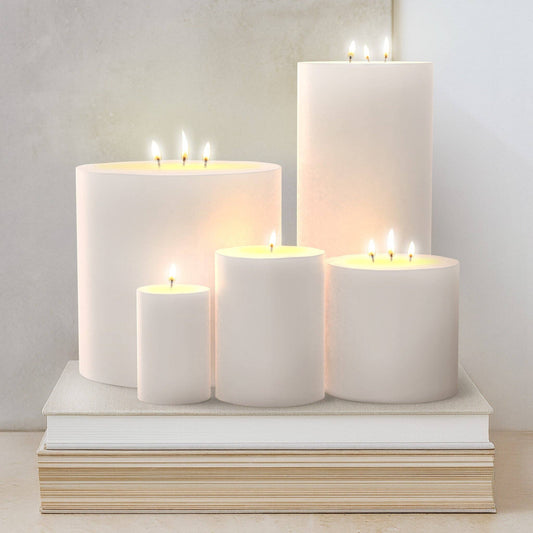 White Unscented Candle