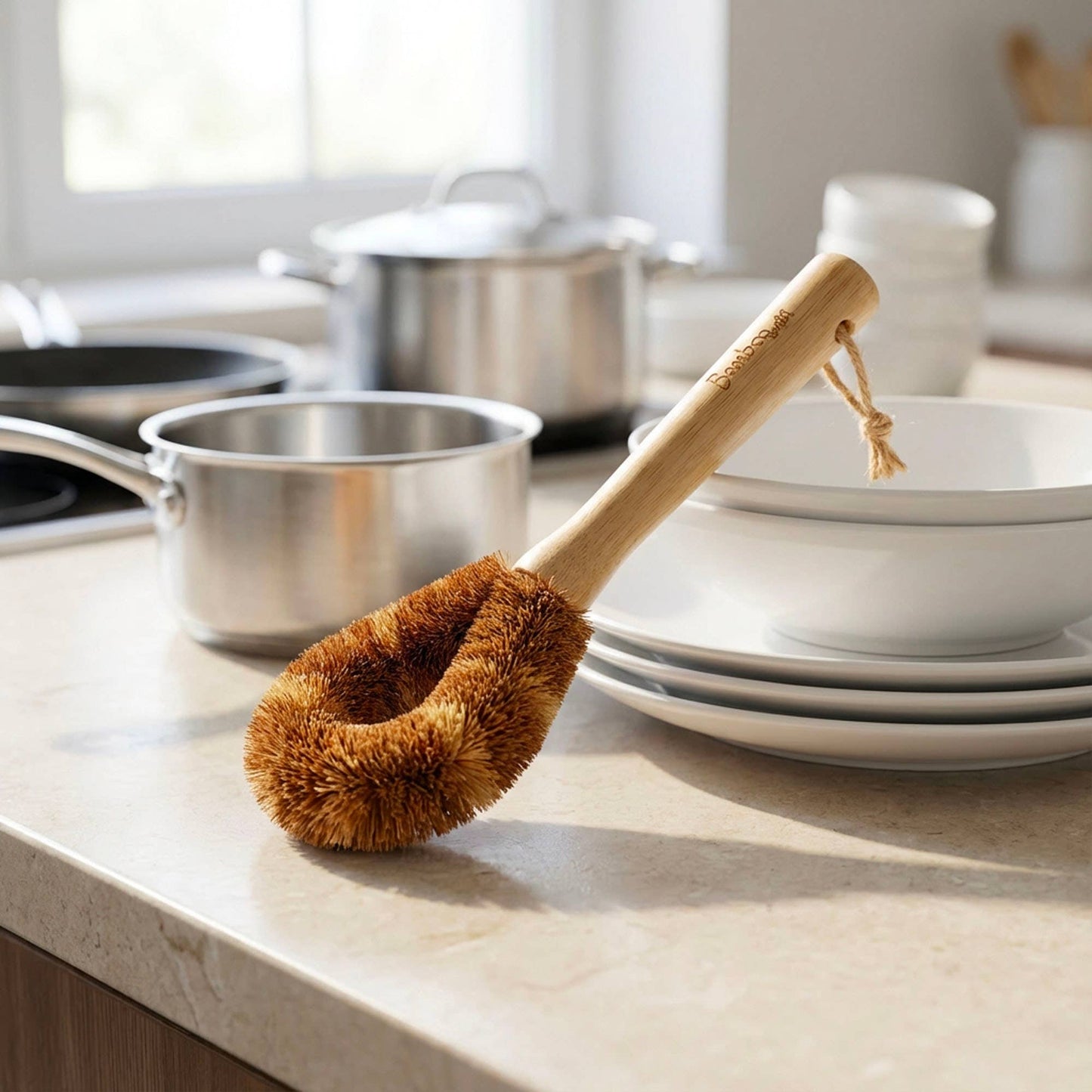 Bamboo Bottle Cleaning Brush