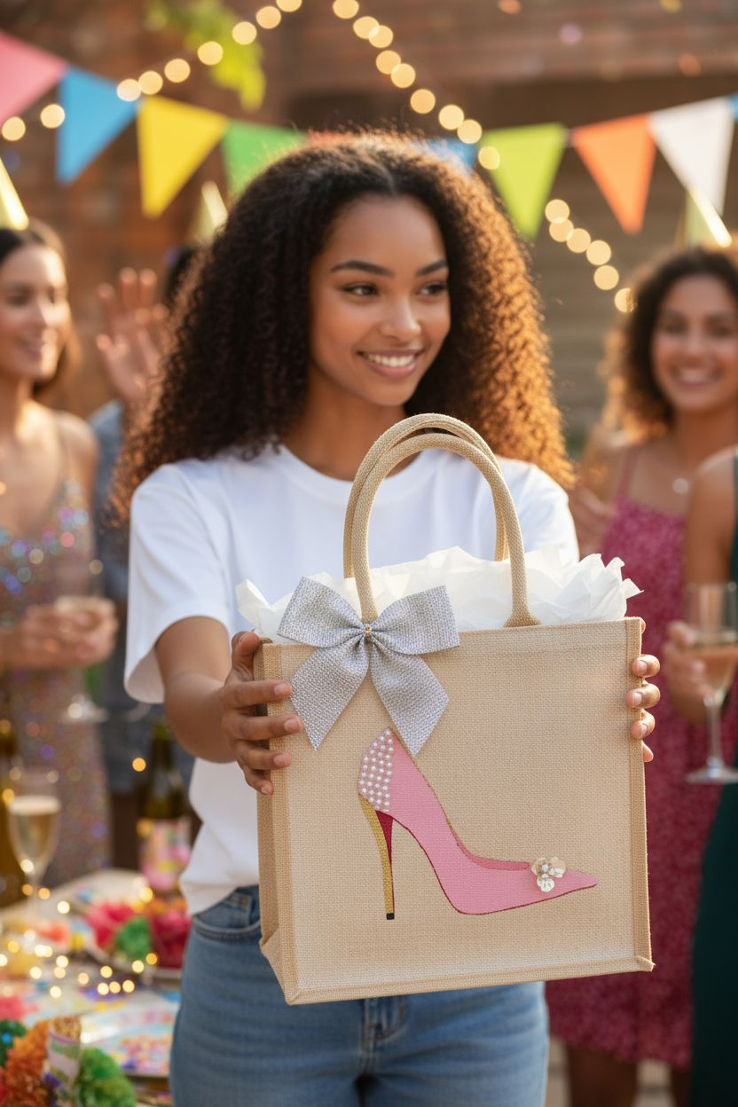 Pink Stiletto Tote Bag