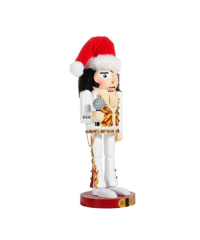 11"ELVIS IN FLAME SUIT NUTCRACKER