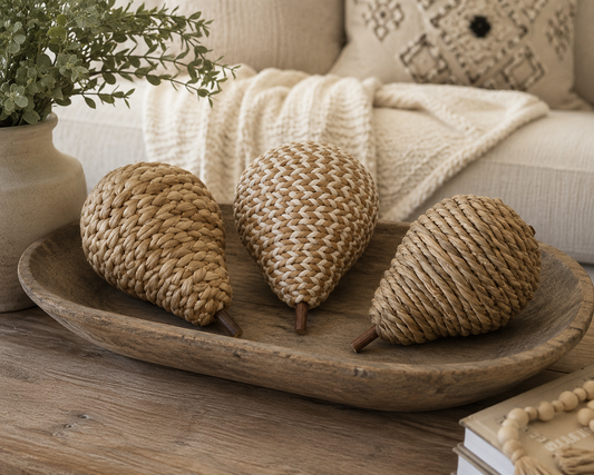 Pear Shaped Table Decor, Set of 3