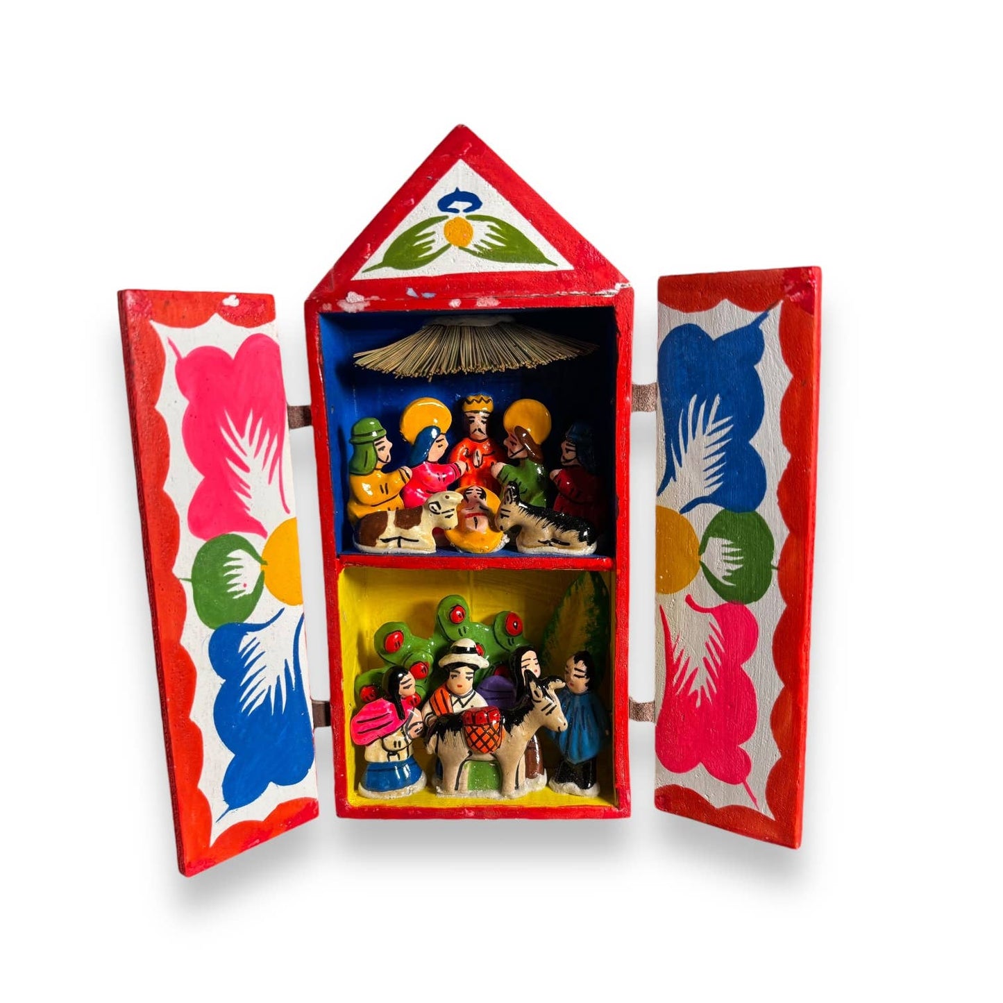Nativity Retablos Peruvian Decor, Folk Art