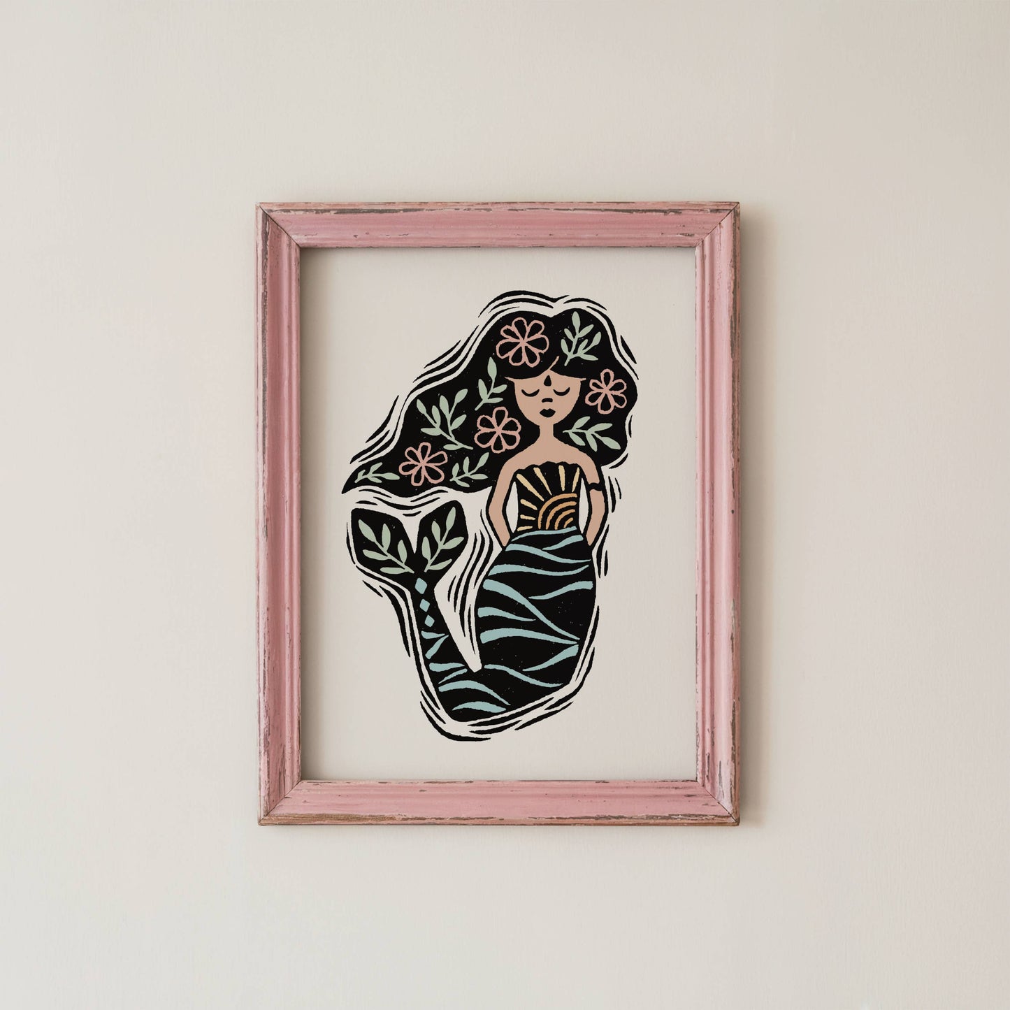 Soul of the Sea Art Print, Mermaid Wall Art