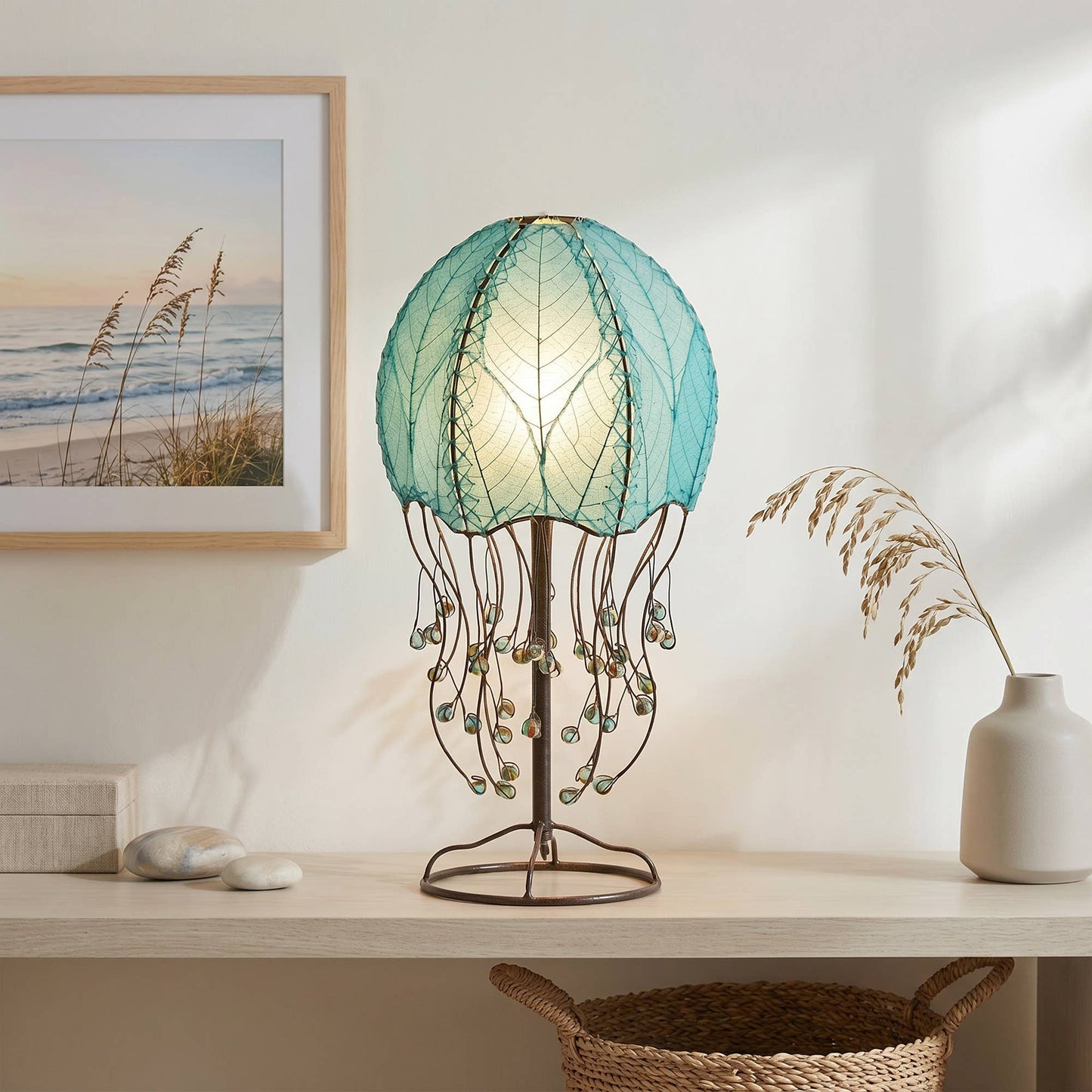 Jellyfish Table Lamp Sea Blue