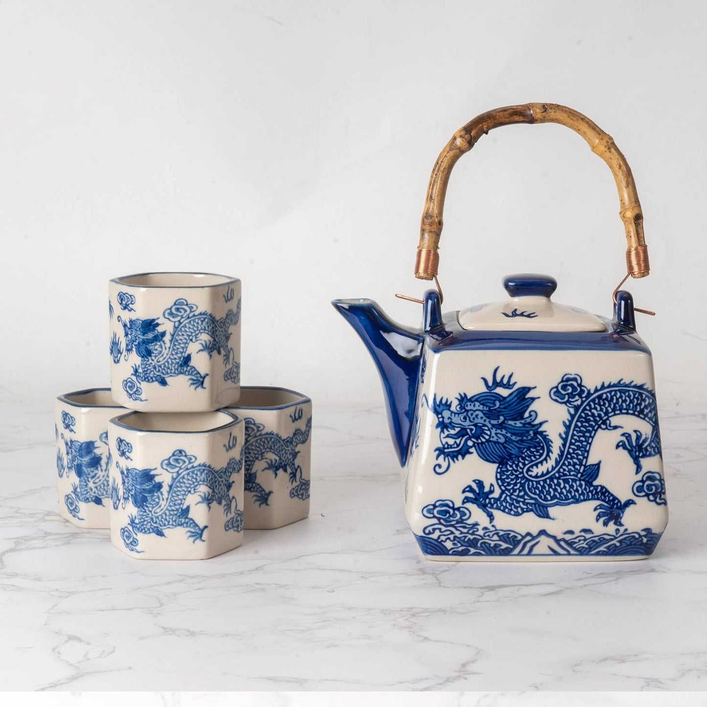 Oriental Dragon Tea Set