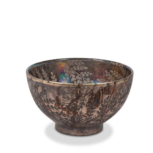 Brown/Multi 9"Dia Etched Bowl