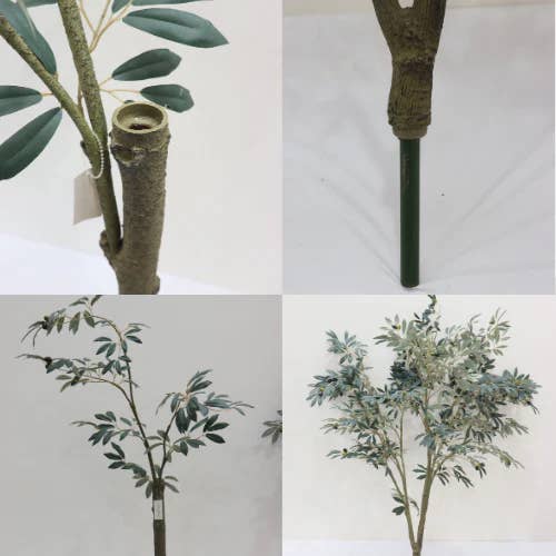 Grand Artisan Olive Tree | Natural Wood Trunk & Realistic 7'