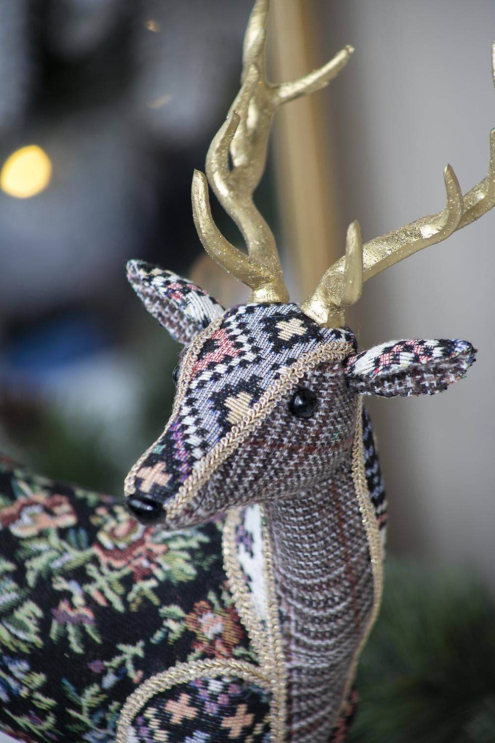Majestic Velvet Deer Figurine