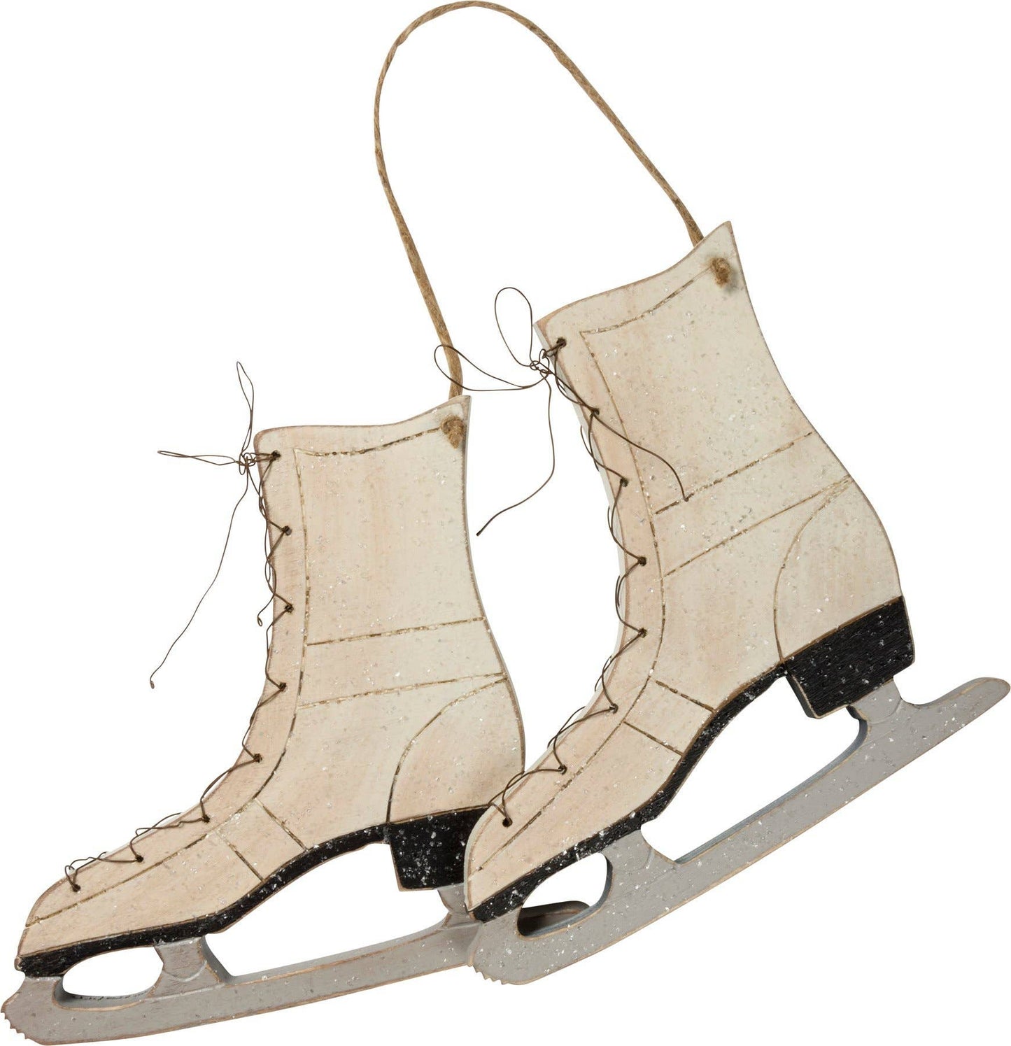 Carved Pair of Skates Wall Decor