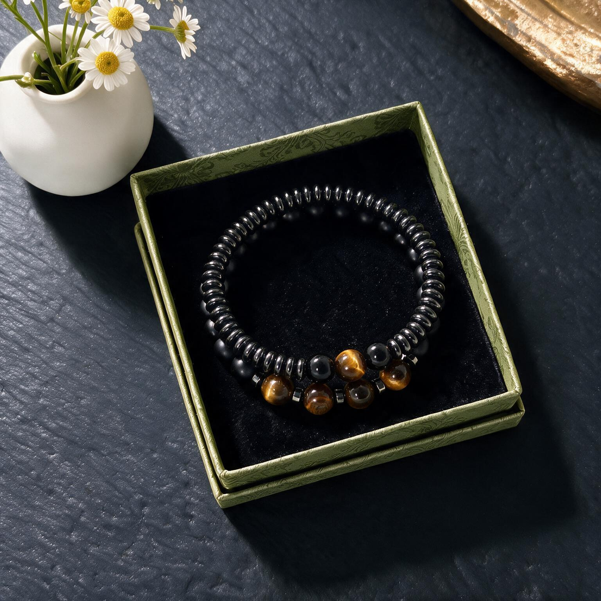 Adventure Map Stone Bracelet
