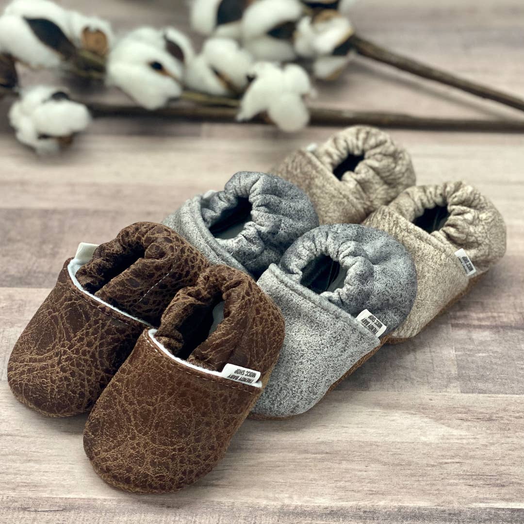 Chocolate Suede Moccasins