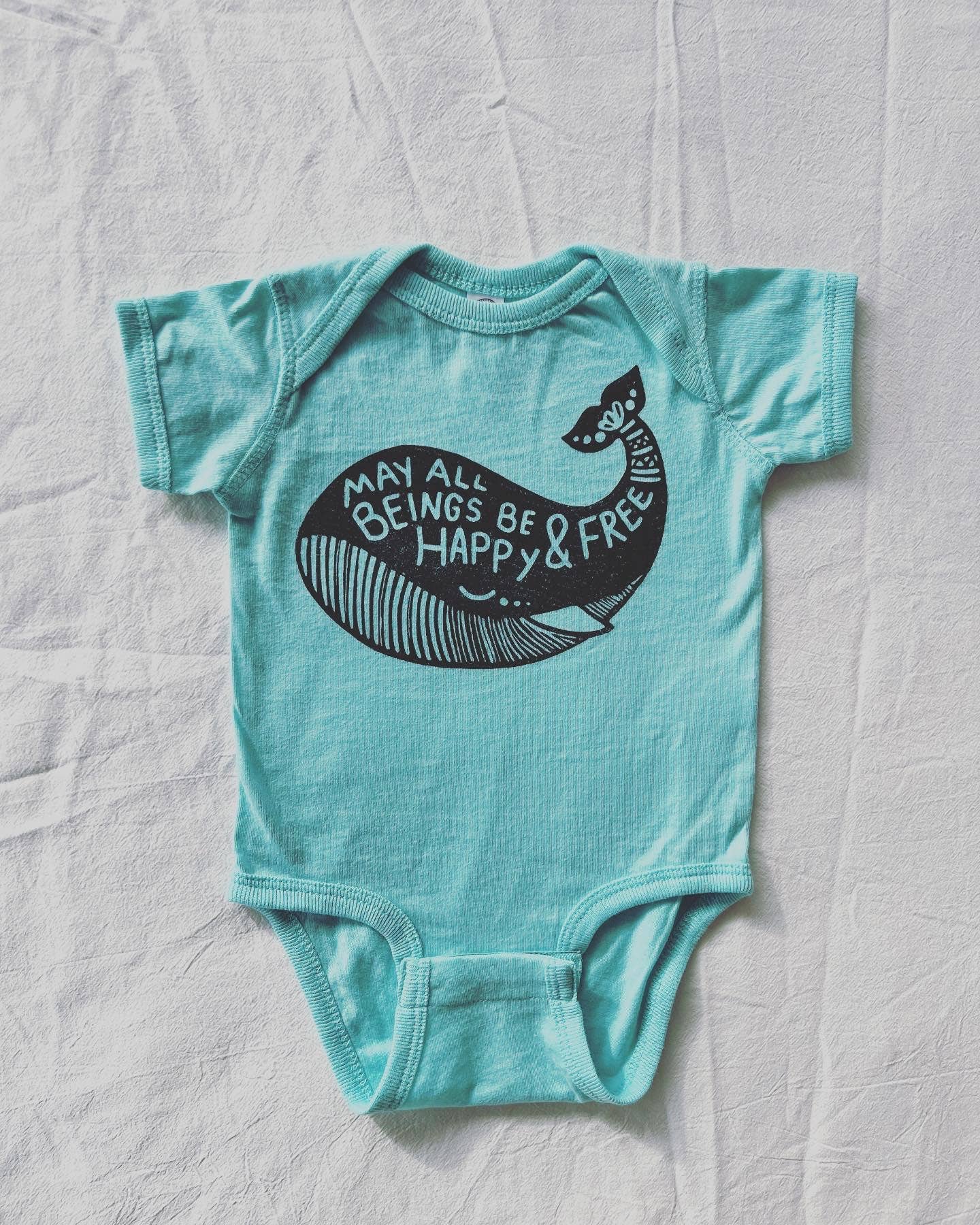 Mantra Whale Baby Bodysuit