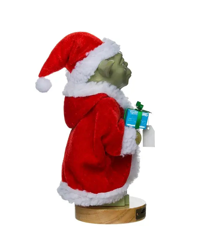 9"YODA IN SANTA ROBE NUTCRACKER