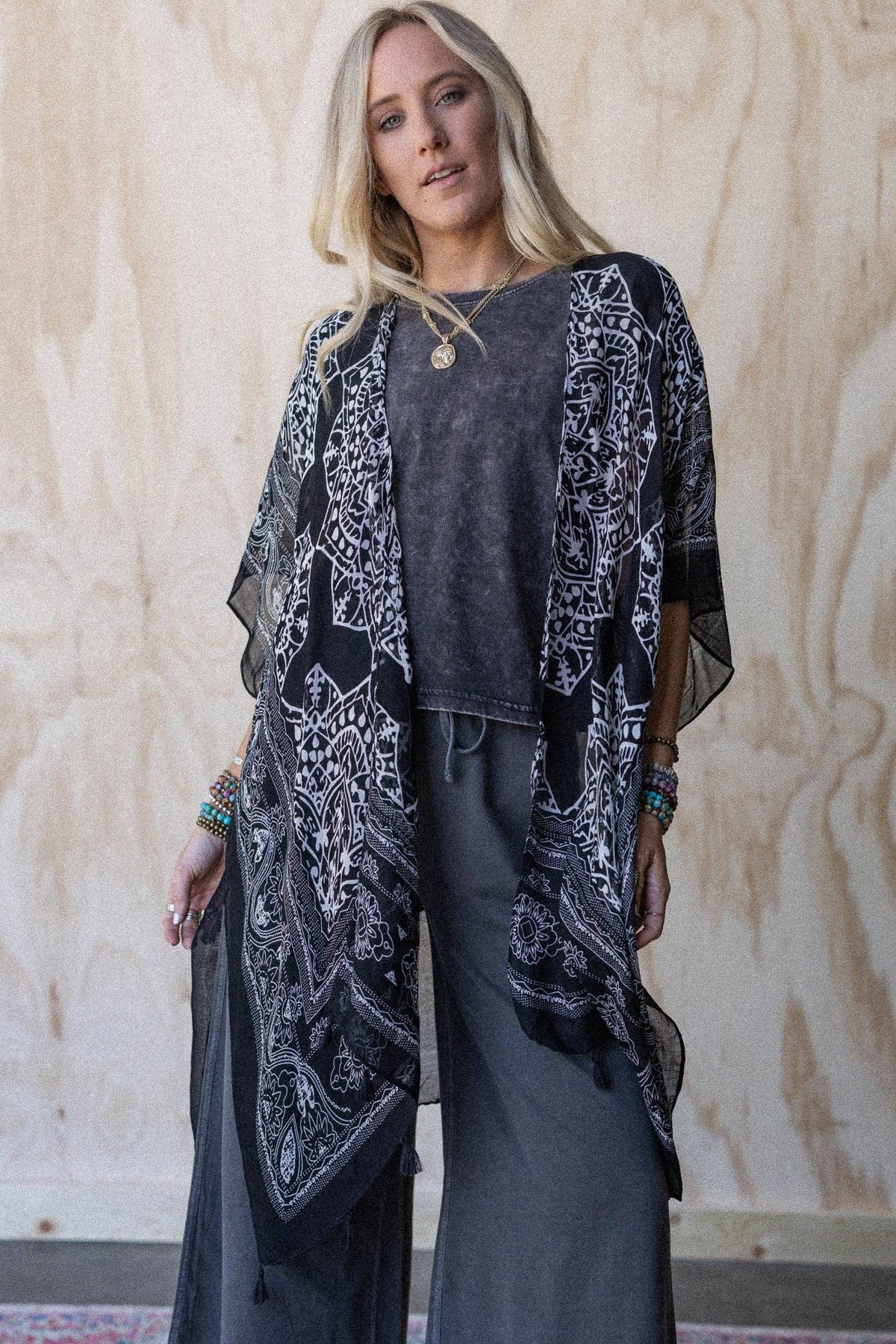 Mandala Tassel Kimono