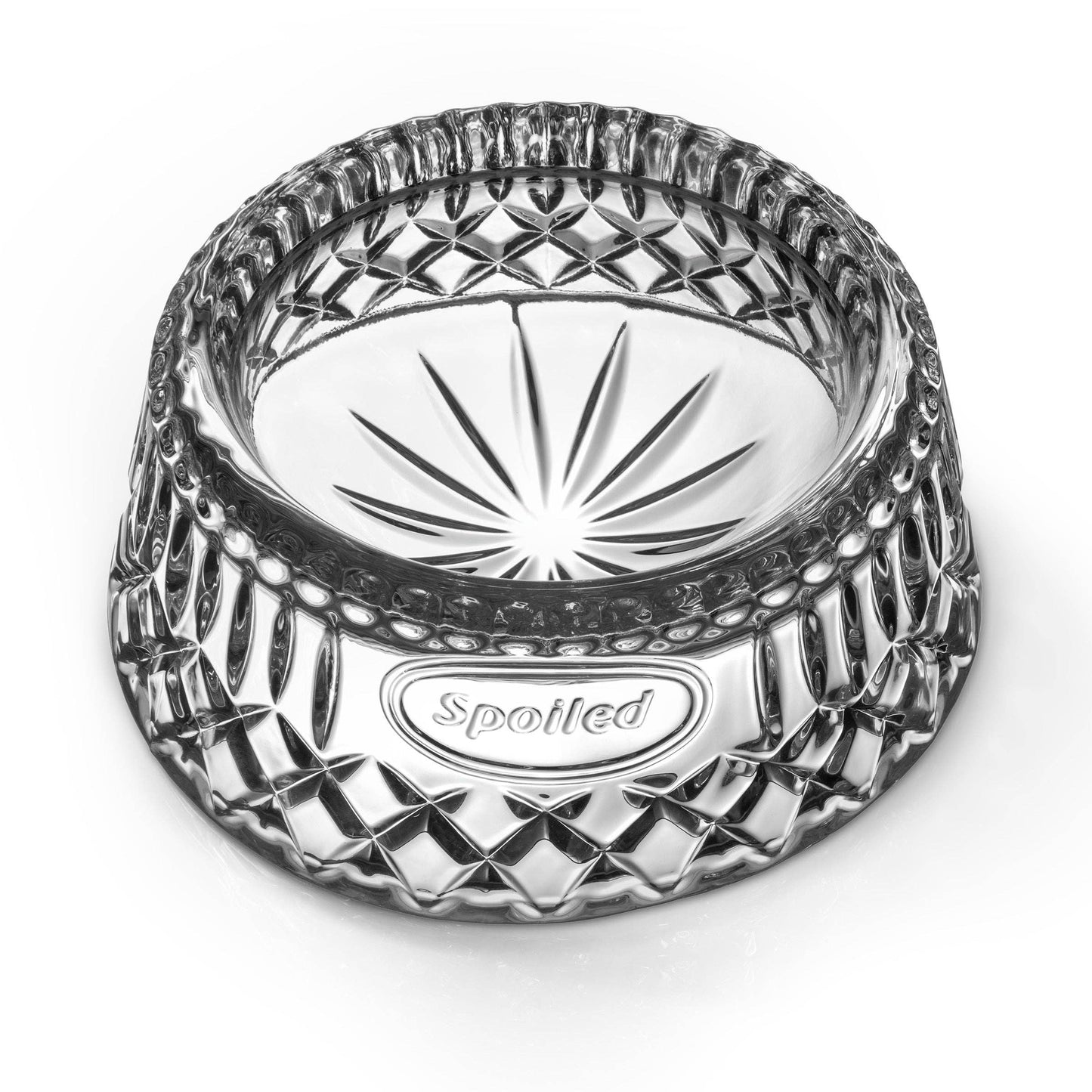 Spoiled Crystal Dog Bowl