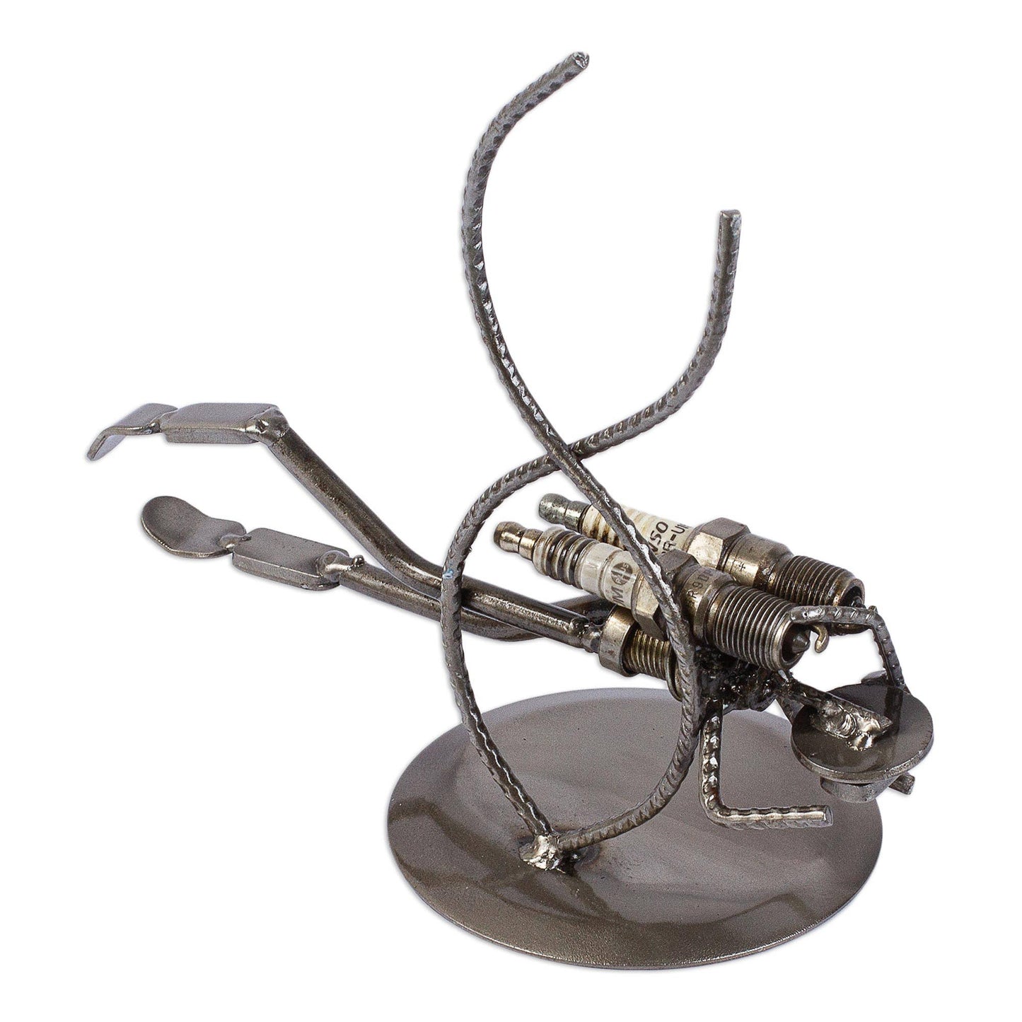 Handmade Rustic Scuba Diver Iron Statuette