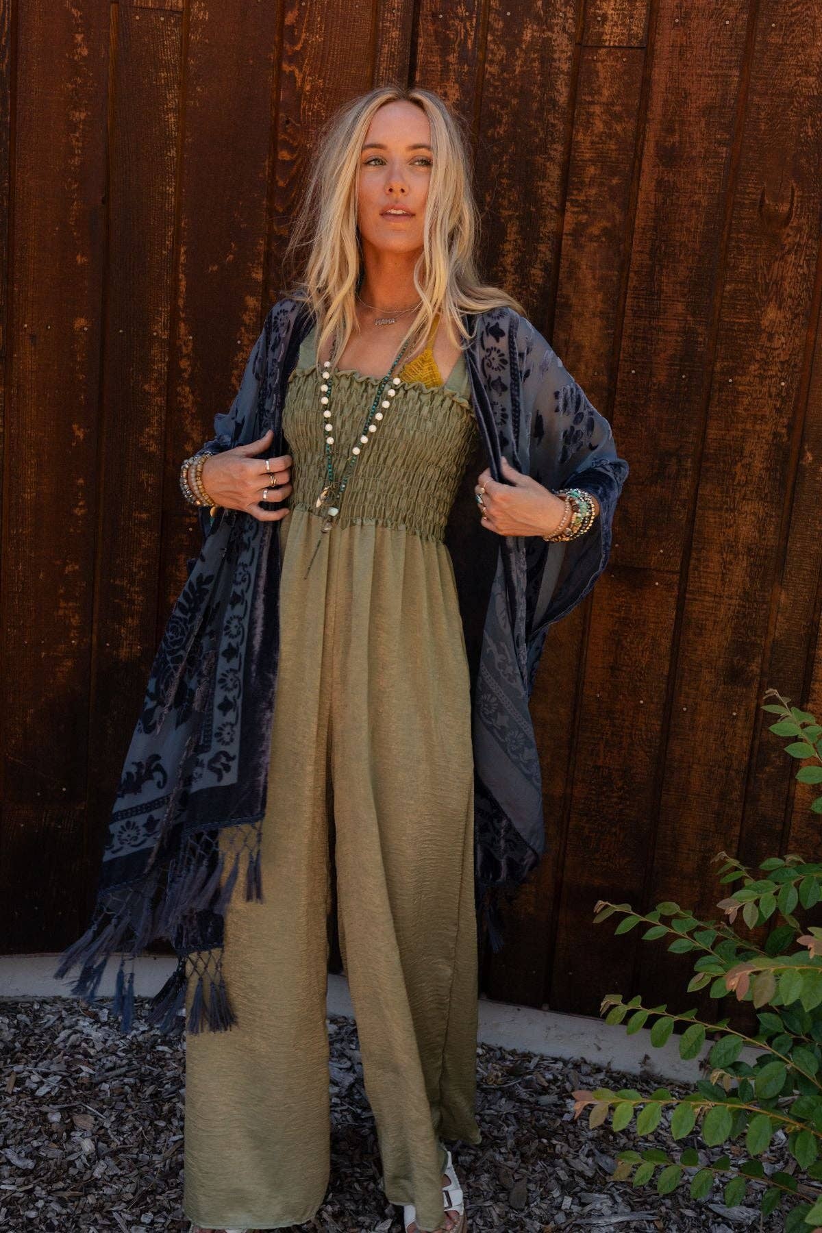 Crushin' On You Velvet Kimono