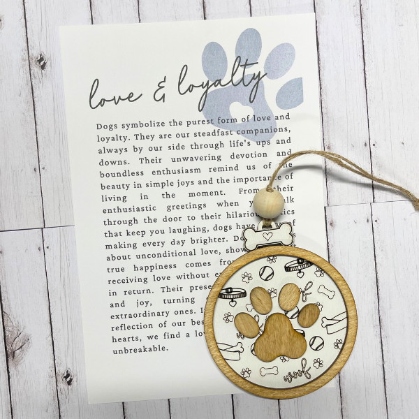 Dog Paw - Love and Loyalty Ornament/Charm