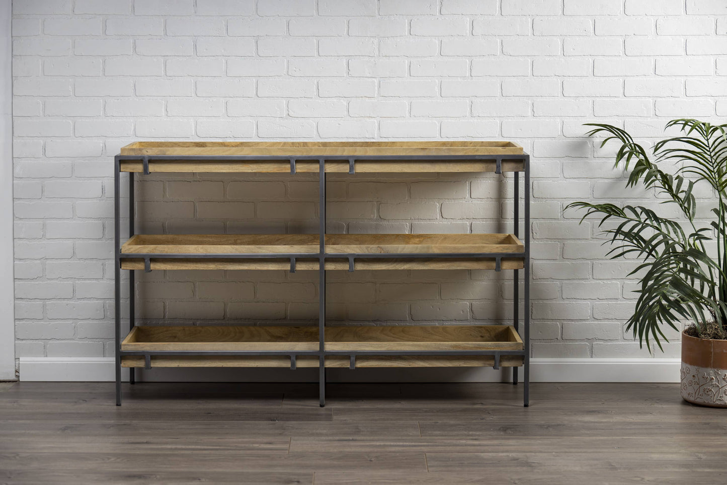 Metal & Wood Table Console Table