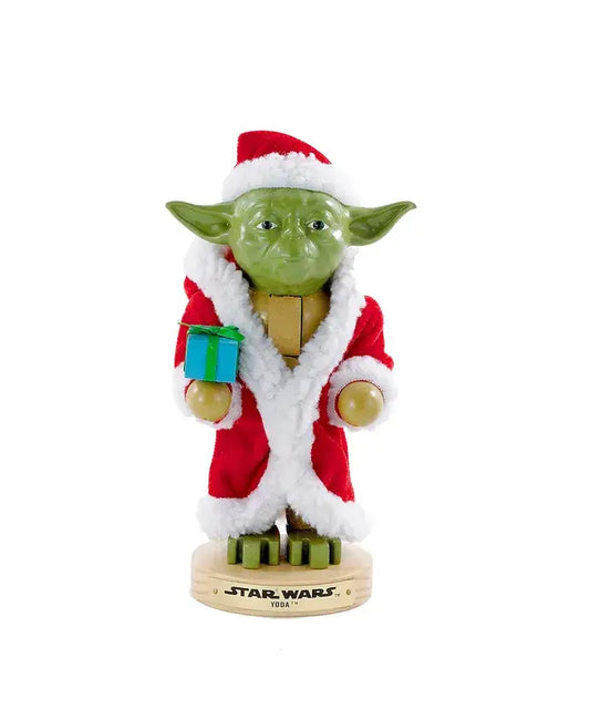 9"YODA IN SANTA ROBE NUTCRACKER