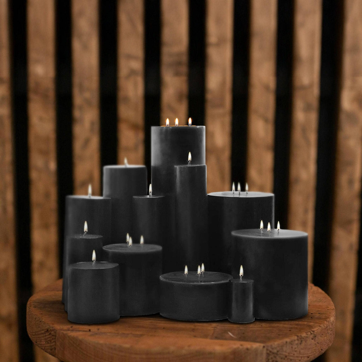 Black Unscented Candle